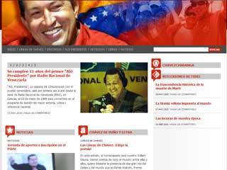Chávez anuncia su blog oficial fifu