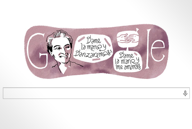 Google rinde homenaje a la poeta Gabriela Mistral fifu