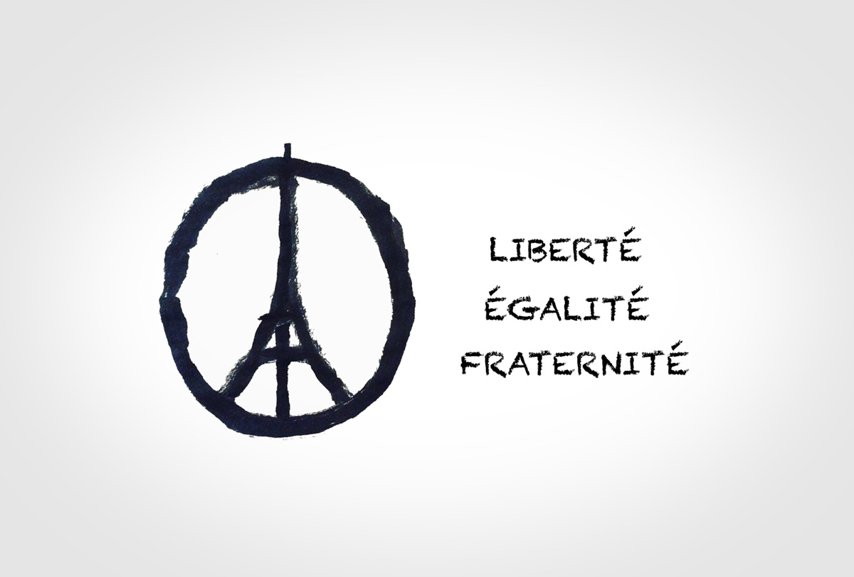 En solidaridad con el pueblo francés