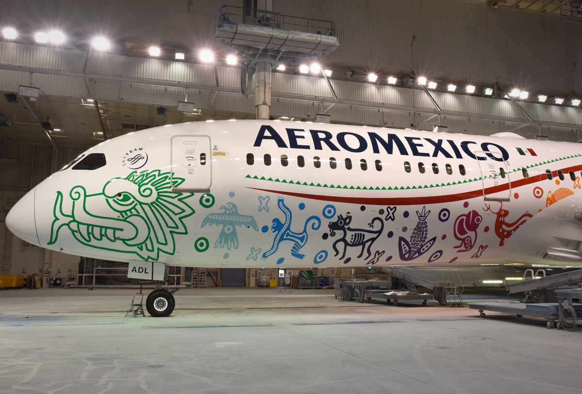 Aeroméxico presenta a Quetzalcóatl, su nuevo Boeing 787-9 fifu