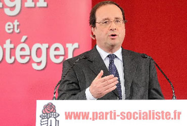 El líder socialista Hollande de Francia rechaza el pacto fiscal de la UE