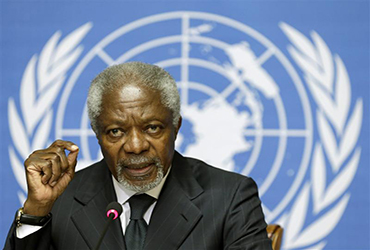 Kofi Annan renuncia como mediador internacional fifu