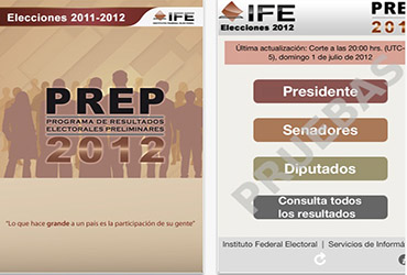 IFE presenta app del PREP para seguir las elecciones fifu