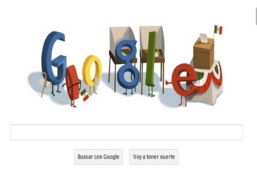Google recuerda las elecciones con un “doodle”