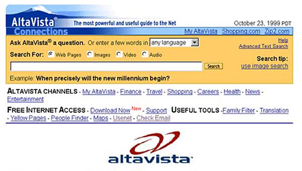 Yahoo! dice adiós al motor de búsqueda Altavista fifu