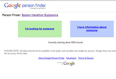 Google activa Person Finder por explosiones en Boston fifu