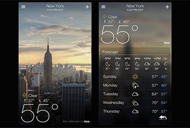 Yahoo! presenta nueva versión de su app sobre el clima fifu