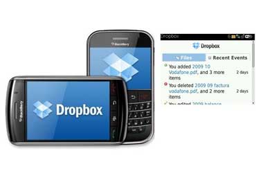 DropBox para BlackBerry fifu
