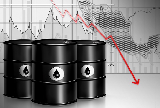 Precio del petróleo acumula caída de 59% fifu