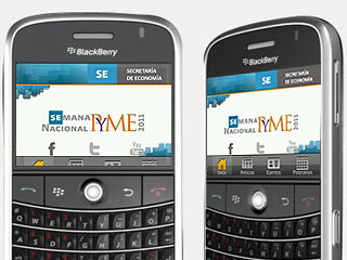 Aplicación de la Secretaría de Economía para BlackBerry