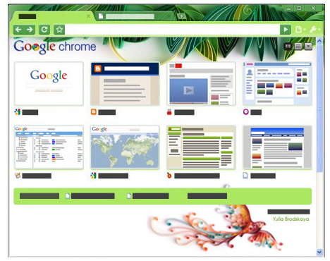 Themes de Google Chrome por artistas top fifu
