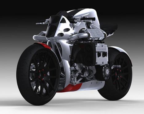 Motorcycle con motor de Subaru fifu