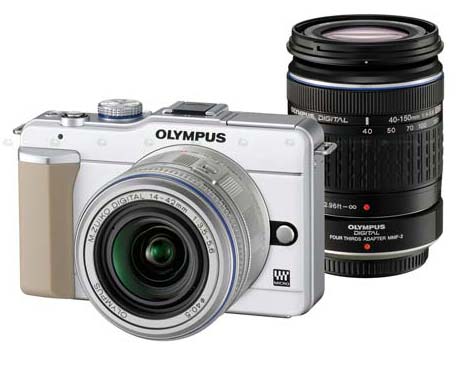 Cámara de foto Olympus con lentes intercambiables