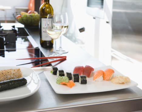 Maridaje de vinos y sushi fifu