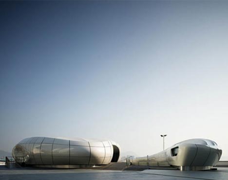 Pabellón futurista de Zaha Hadid fifu