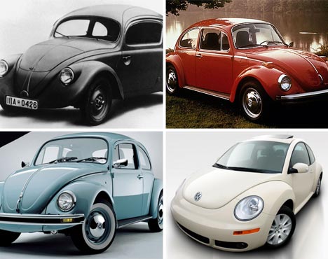 La evolución del Volkswagen Beetle fifu