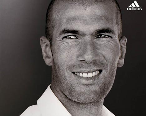 Zidane, el rostro de Adidas Body Care fifu