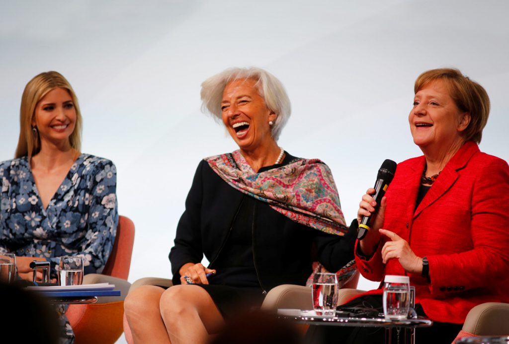 Ivanka-Trump-Christin-Lagarde-Angela-Merkel