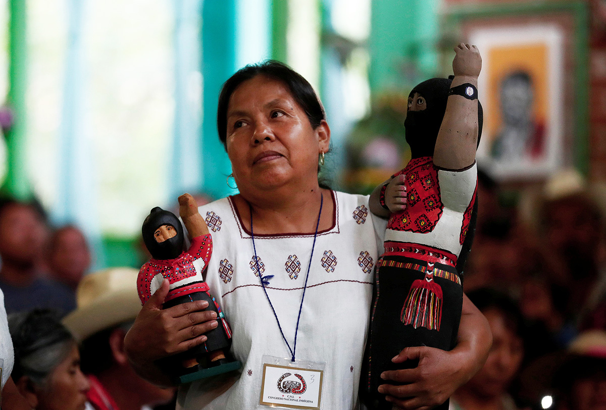 Ella es la primera candidata indígena a la presidencia de México