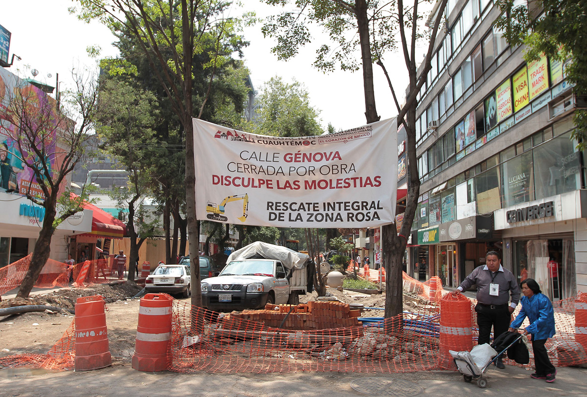 El tropezón de la Zona Rosa en la Ciudad de México