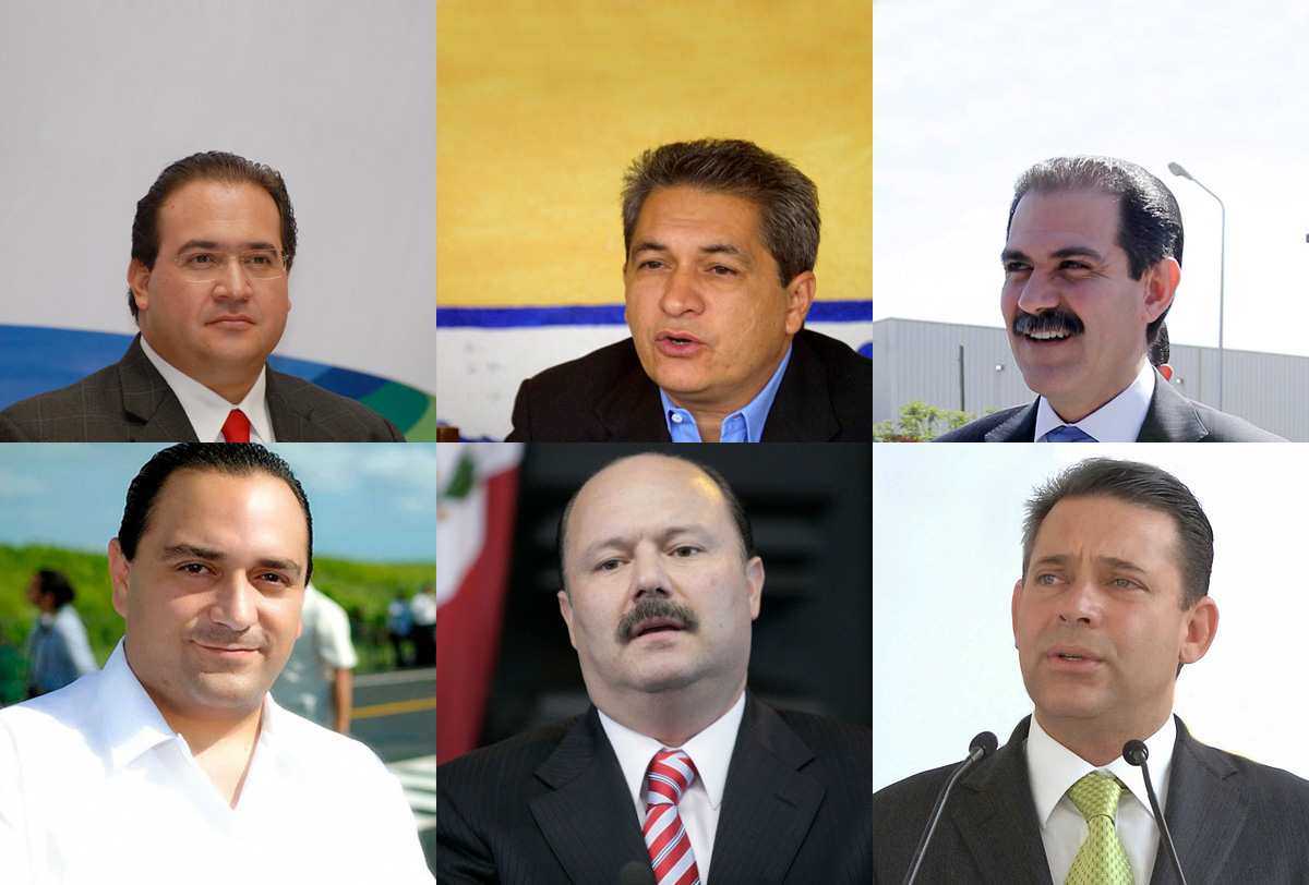 Los gobernadores más buscados por corrupción en México