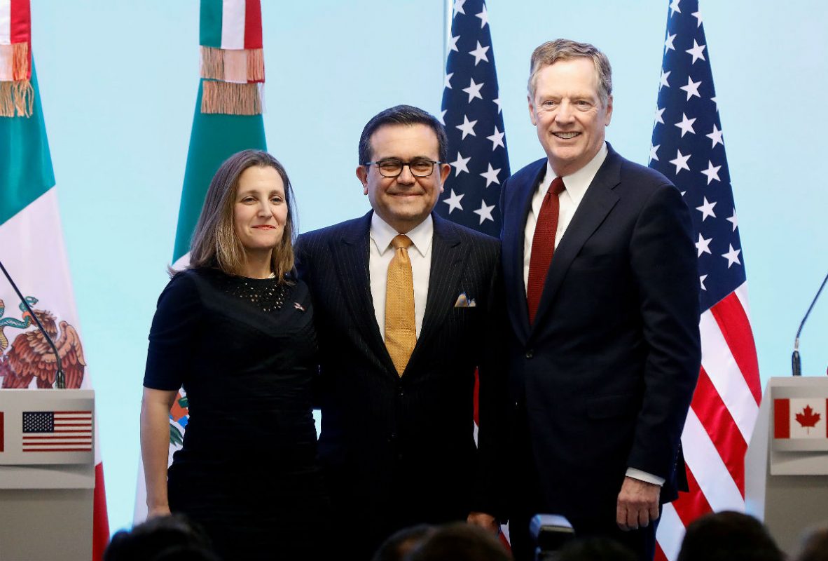 Habemus TLCAN renovado: Canadá, EU y México llegan a un acuerdo