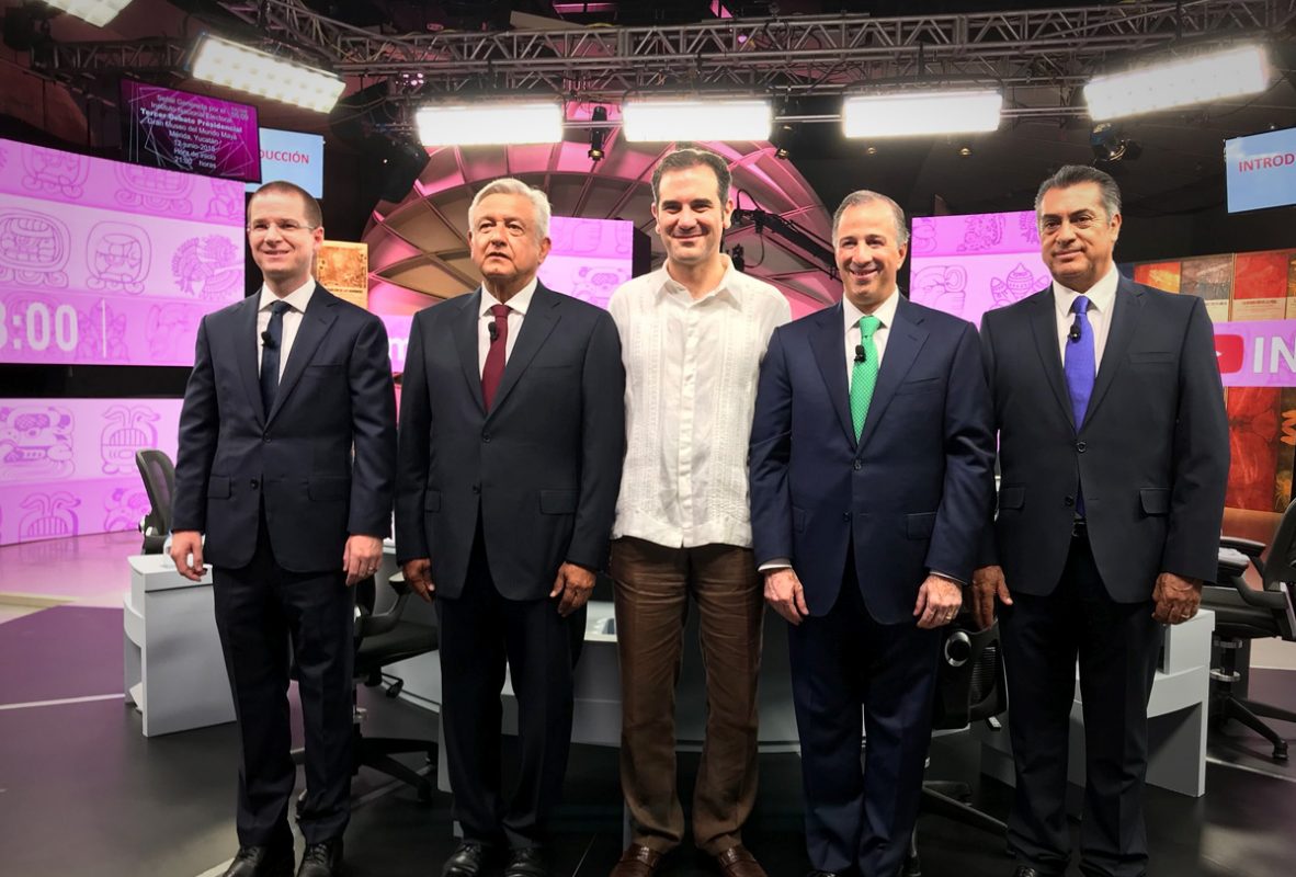 Tercer debate presidencial 2018, transmisión en vivo