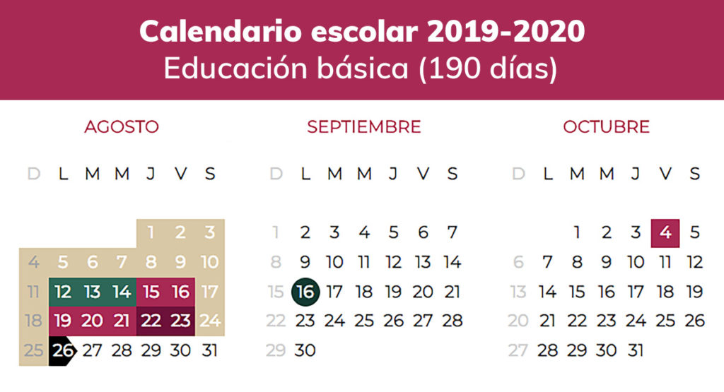 calendario escolar 2019-2020