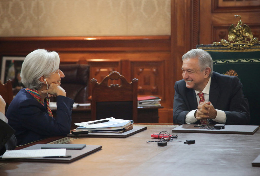 Christine Lagarde y López Obrador