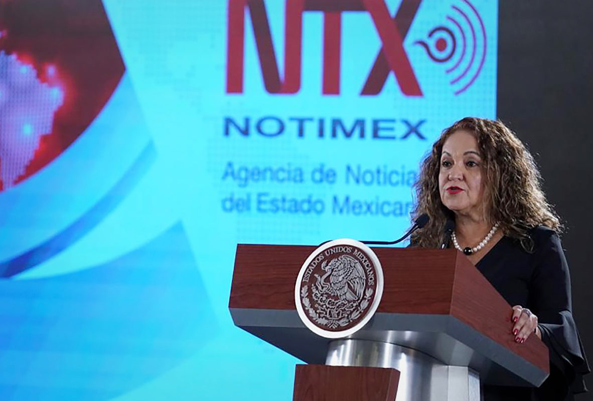 Acusa EU a Sanjuana Martínez, directora de Notimex, de ataques a periodistas y medios