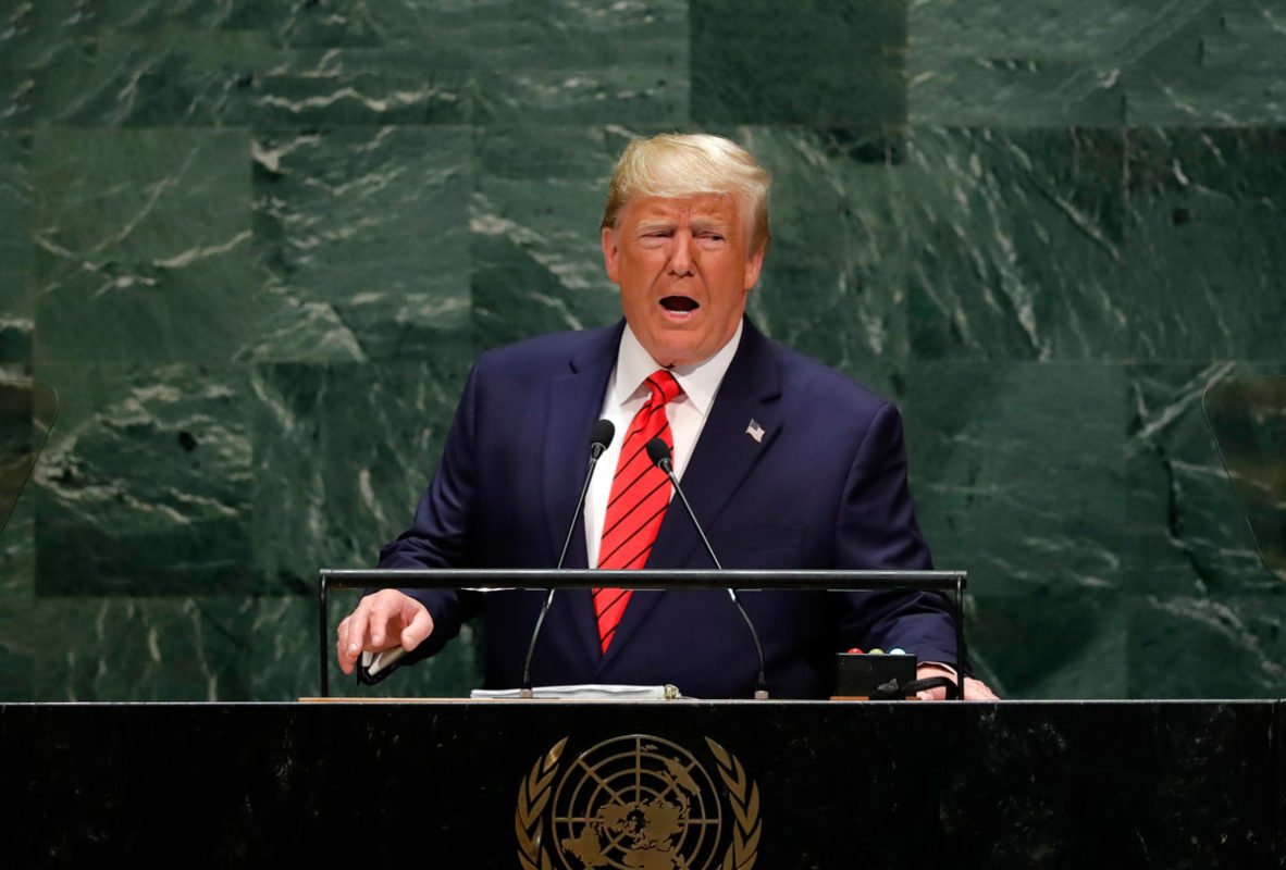 Trump agradece, ante la ONU, cooperación de AMLO en tema migratorio