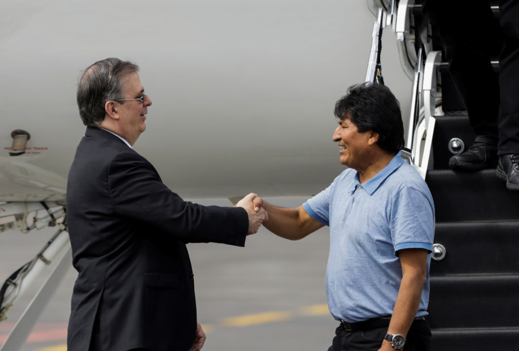 Marcelo Ebrad y Evo Morales