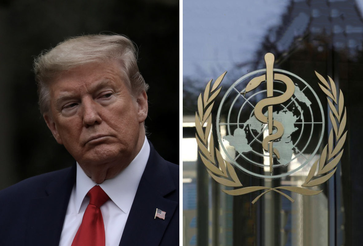 Trump frena financiamiento a OMS y genera repudio global