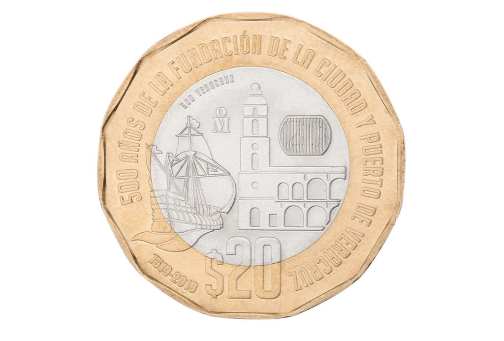 nueva moneda 20 pesos anverso