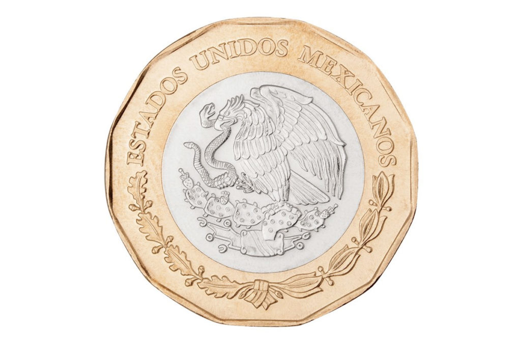 nueva moneda 20 pesos reverso