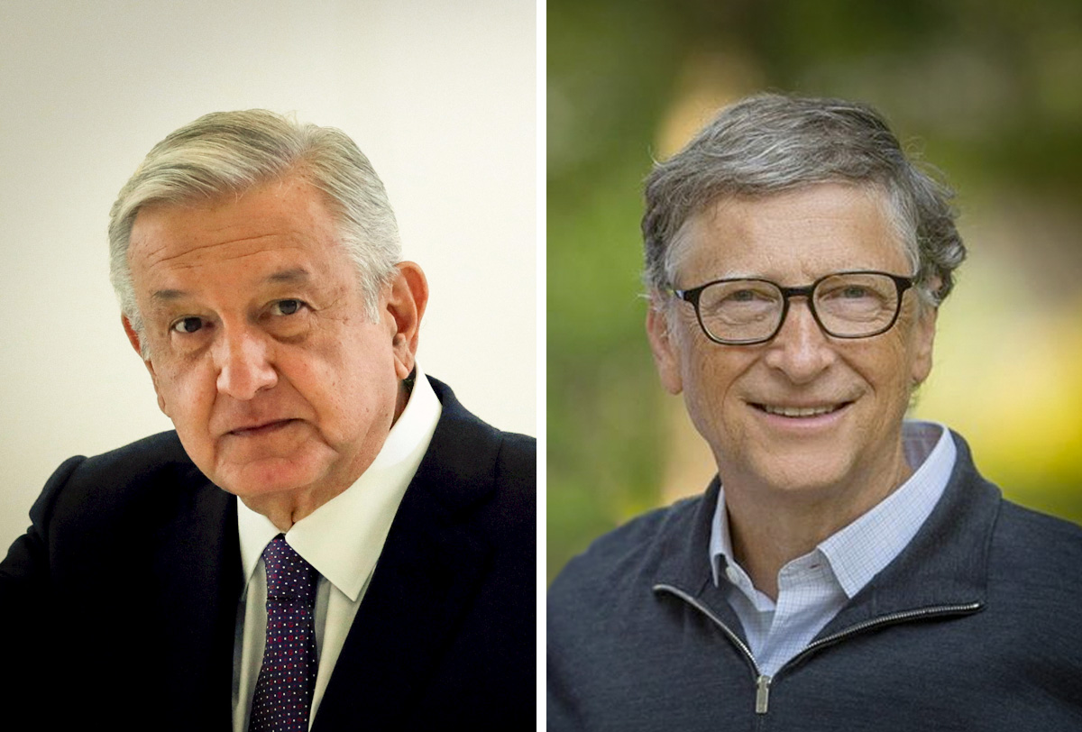 AMLO y Bill Gates