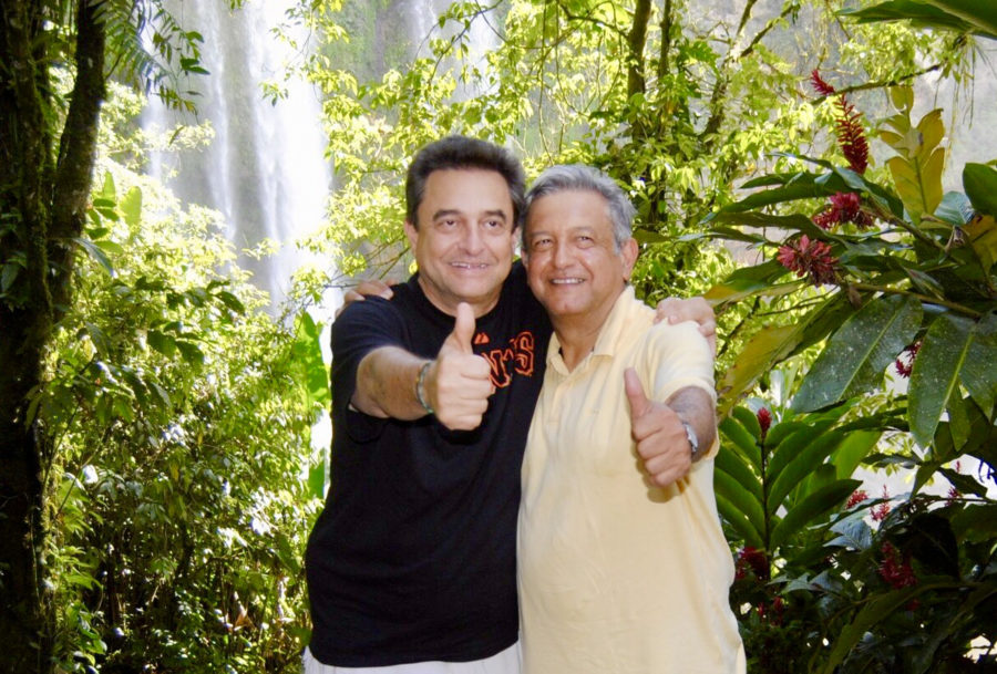 Pío Lorenzo y Andrés Manuel López Obrador