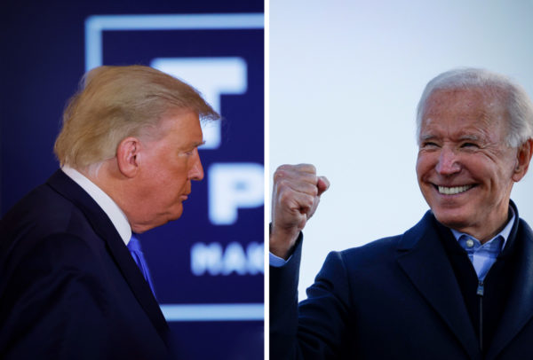 Biden gana Wisconsin y Trump pide detener conteo de votos en Michigan