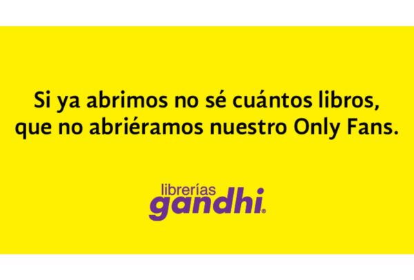 Librerías Gandhi se une a OnlyFans para cumplir tus “fantasías textuales”