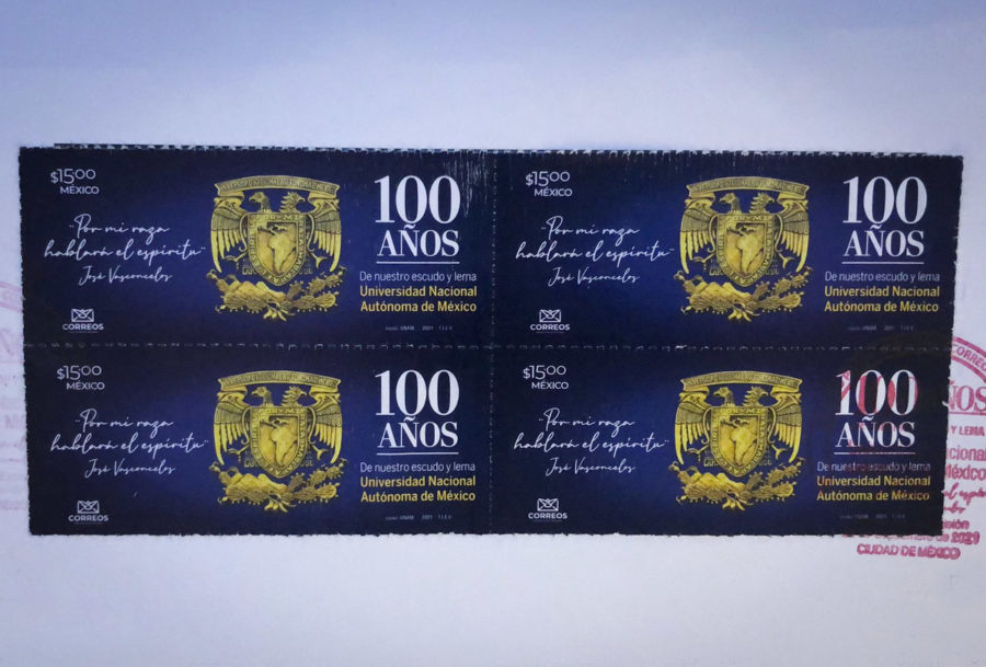 Timbre postal: 100 años UNAM