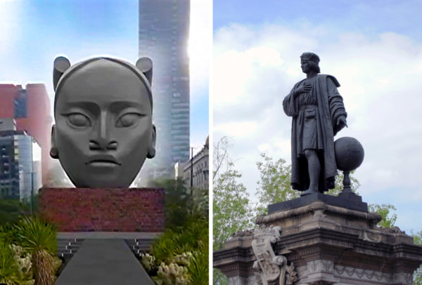 Tlalli: La cabeza olmeca que reemplazará a la estatua de Cristóbal Colón
