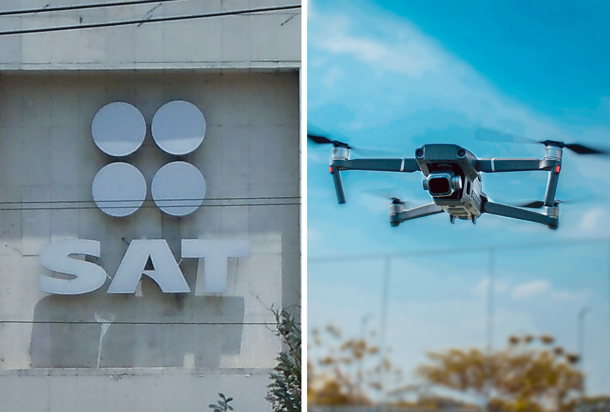 El SAT podría utilizar drones para comprobar tu domicilio fiscal