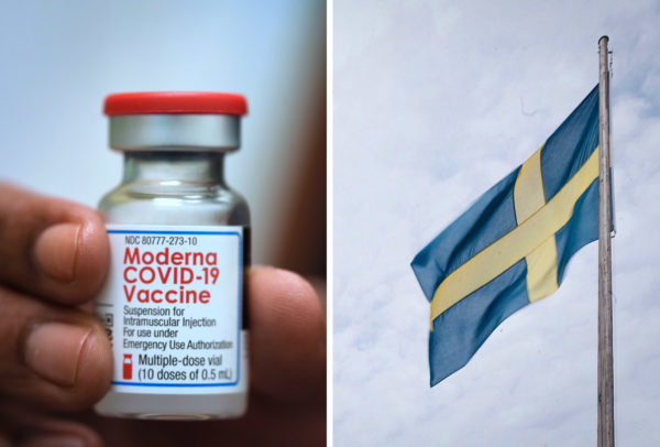 Suecia suspende uso de la vacuna de Moderna en jóvenes por efectos secundarios