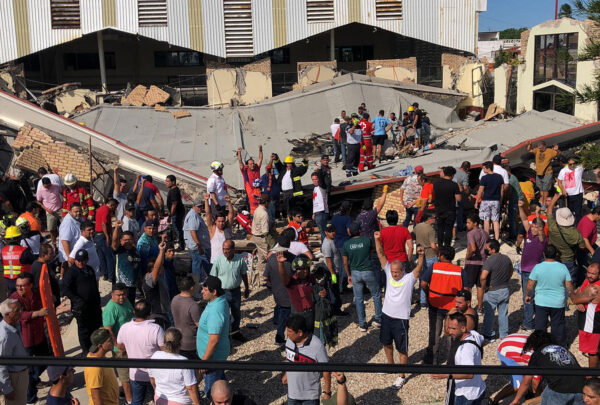 Colapso de iglesia en Tamaulipas deja saldo de 10 muertos y 60 heridos