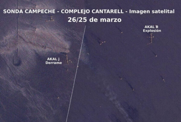 ONGs denuncian derrame de petróleo de Pemex en Campeche