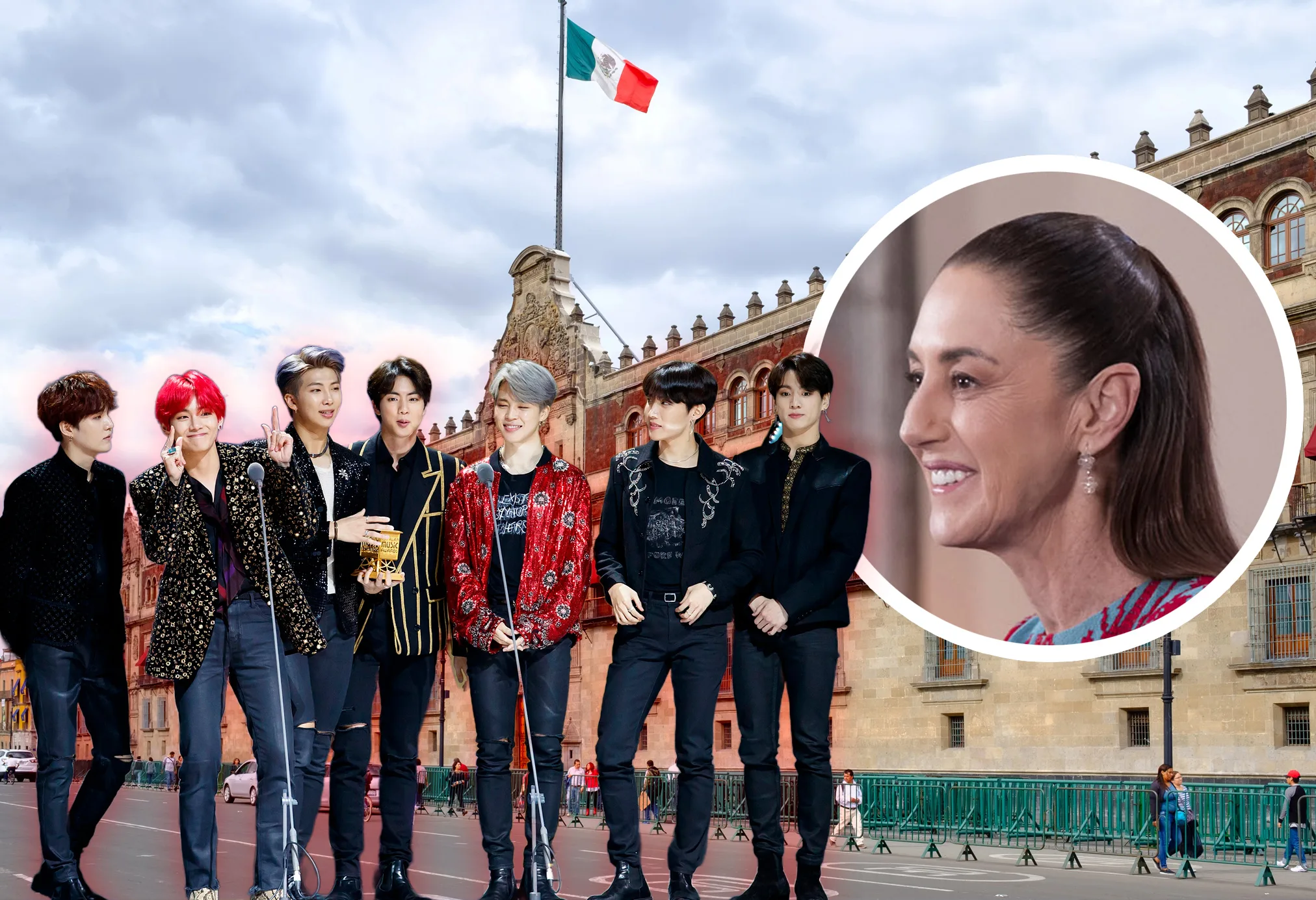 ¡BTS en Palacio Nacional! Sheinbaum anuncia visita de la banda de K-Pop ...