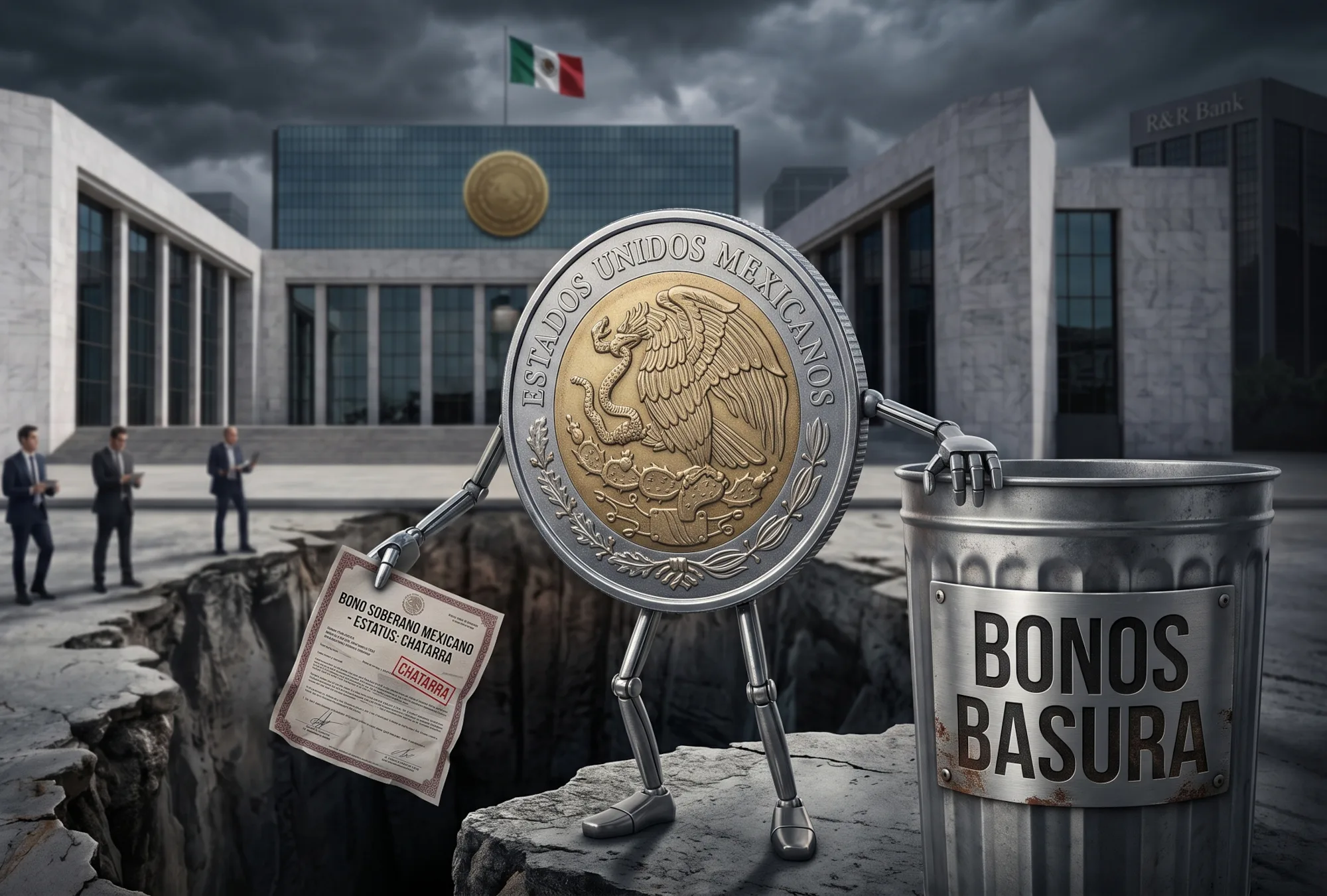 México no ha perdido el grado de inversión, pero su deuda ya cotiza como si fueran bonos basura