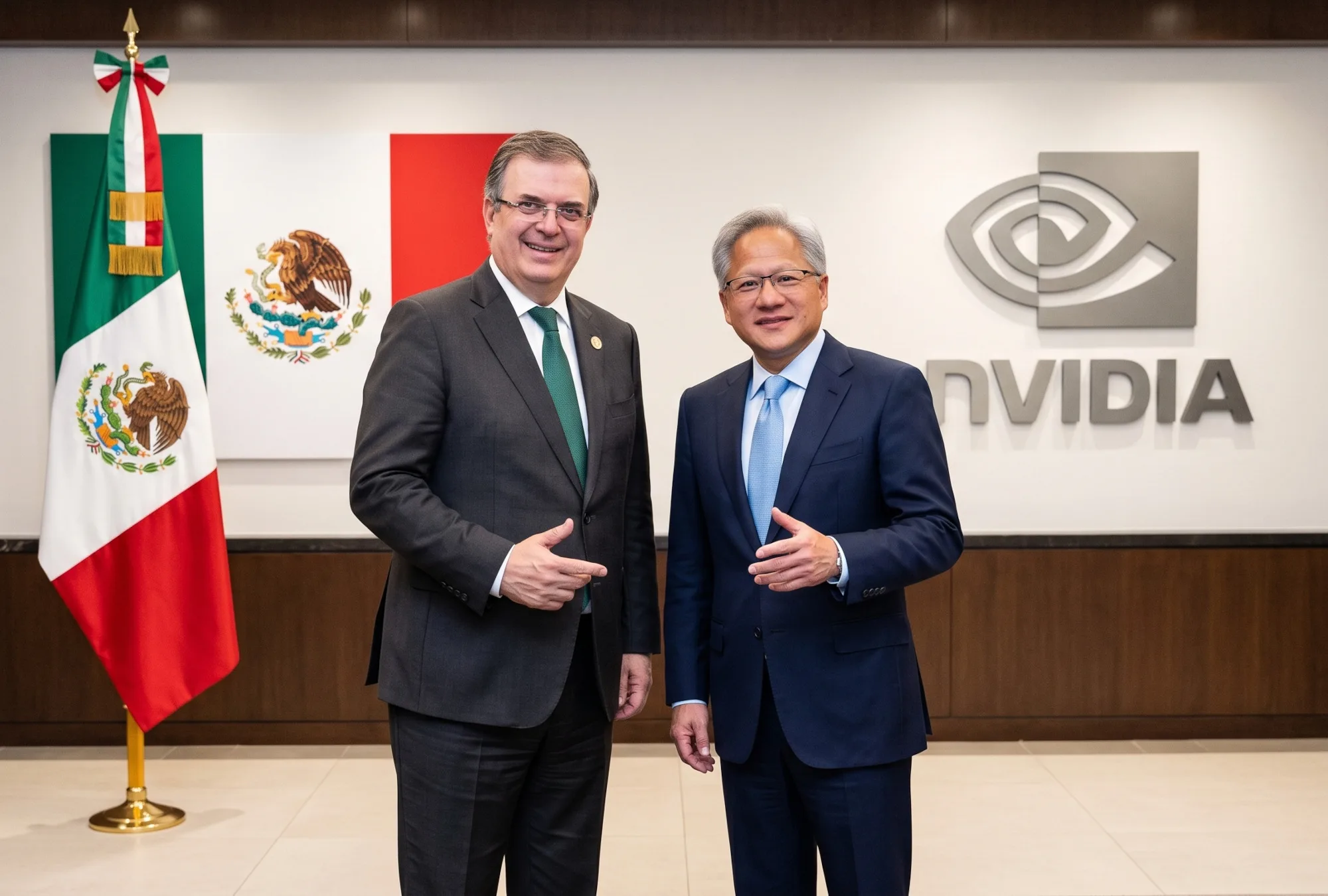 Jensen Huang visitará México: Ebrard busca que Nvidia impulse la inteligencia artificial en el país